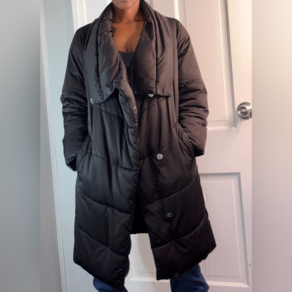 Zara Black Quilted Outerwear